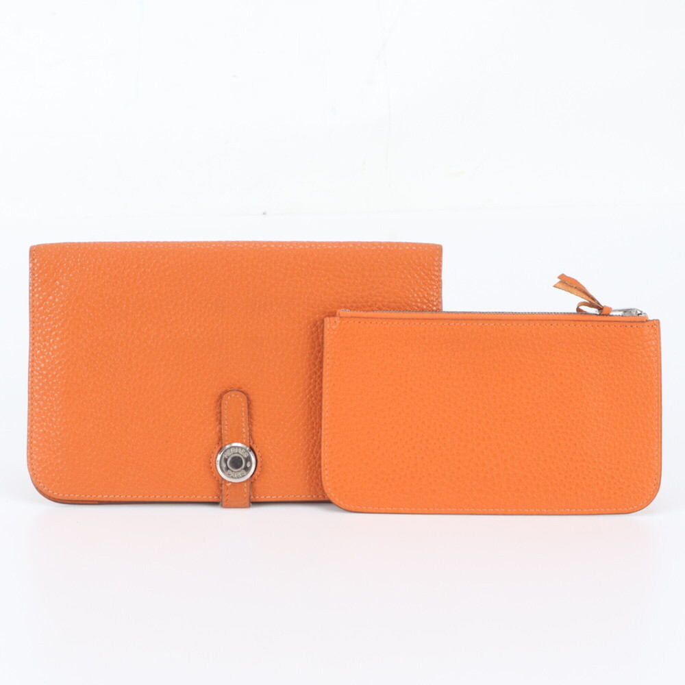Hermes Dogon Duo GM Leather Long Wallet (with H stamp) - Women's Wallet/Coin ...